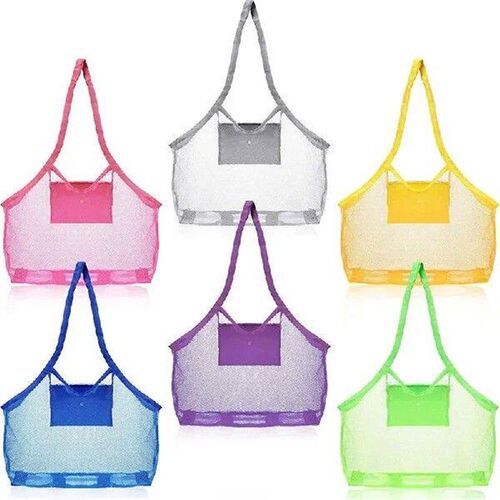 Outdoor Beach Mesh Bag Children Sand Away Foldable Protable
