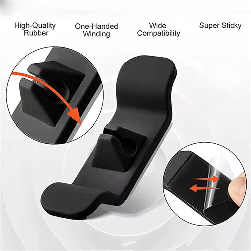 3/6pcs Cord Wrapper Organizer Clips Holder Wire Hider Cable