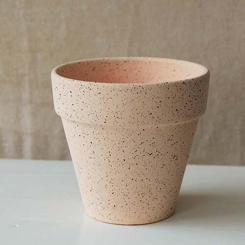 Desktop green plant red pottery pot large diameter clay pot