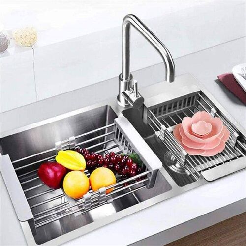 Expandable Dish Drying Rack Over Sink Stainless Steel