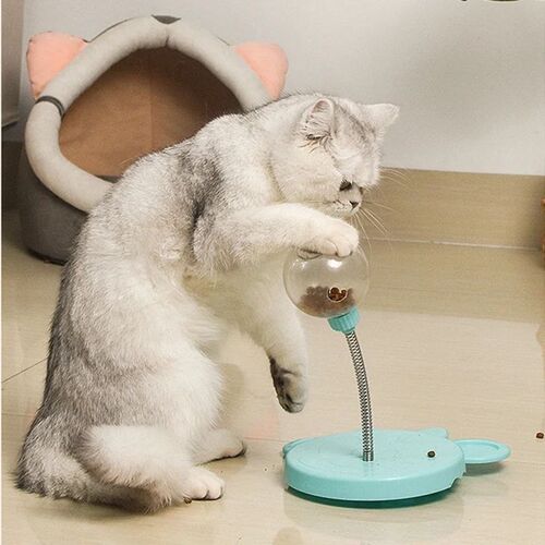 Pet Puzzle Food Leaking Ball Toy Cat Dog Interactive reat Le