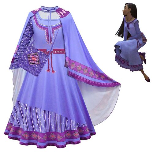 Movie Wish Asha Princess Costume Kids Dress For Girls