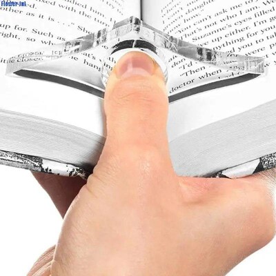 1PC Multi-function Acrylic Thumb Book Support Book Page Hold