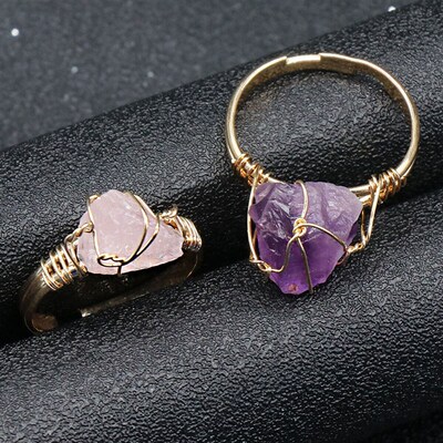 10-20mm Amethyst Rose Quartz Fluorite Natural Stone