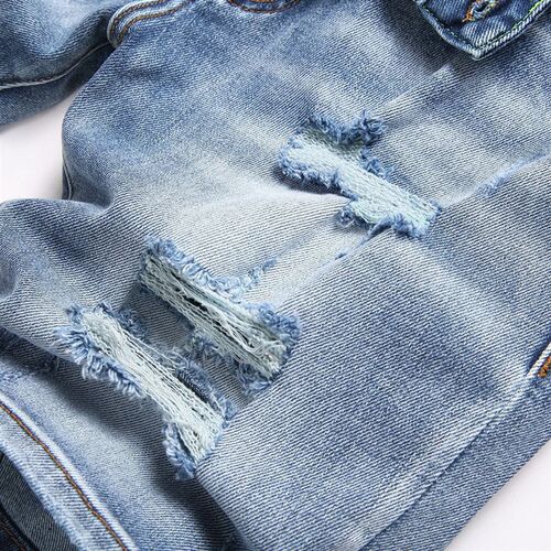 2025 In Stock Am Blue Copper Denim Pants Mens Casual Joker