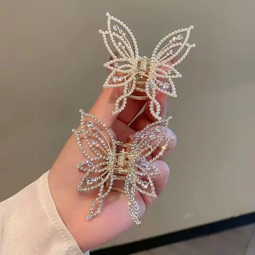 Fashion Metal openwork Hair Claw Butterfly Hair Clips for Wo