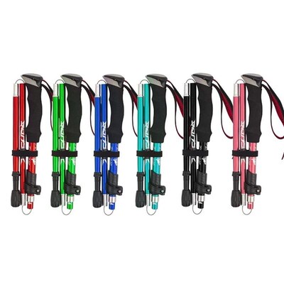 5-Section Outdoor Fold rekking Pole Camping Portable Walking