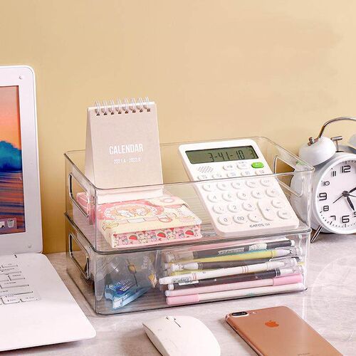 Wholesale multi-layer transparent storage racks for desktop