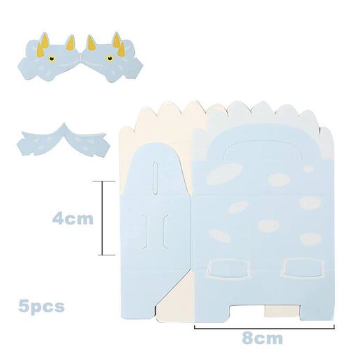 10pcs Green Blue Dinosaur Cookie Boxes Carton Dinosaur Candy