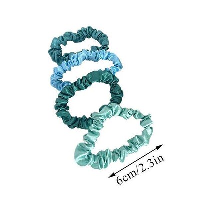 10pcs Solid Color Stain Hair Ropes Ponytail Holder Rubber