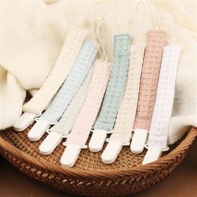 Colorful Baby Pacifier Clip Chain Cotton Pacifier Hold Safe