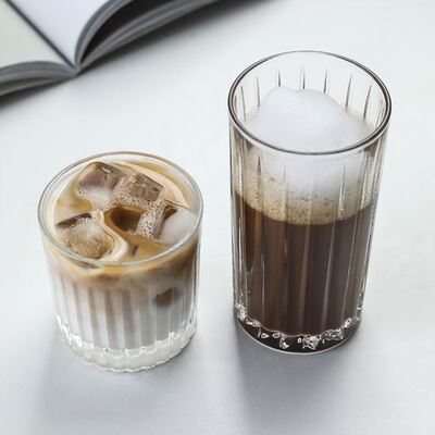 Iced coffee mug, iced mocha latte glass