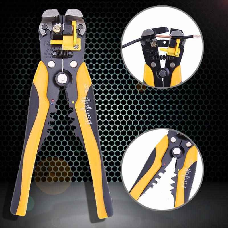 Wire Stripper Cutter Wire Ratchet Crimper Pliers 210mm Termi