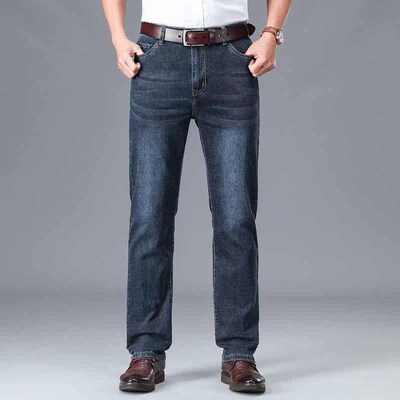 Spring New Jeans Mens Slim-fit Straight Stetch Mens Thin C