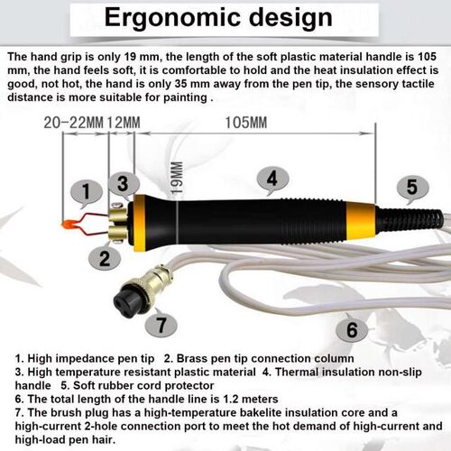 110V/220V LH40-S2 Adjustable Temperature Wood Burner Pyrogra