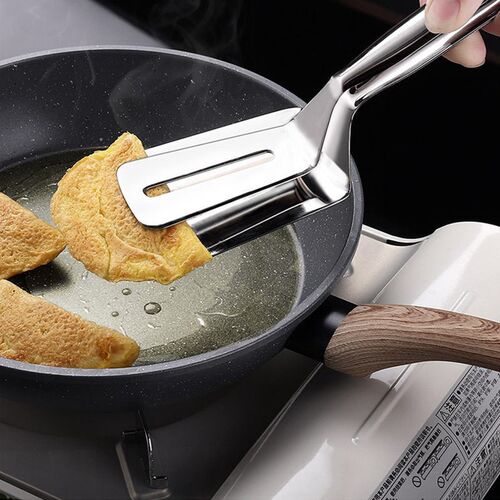 Stainless Steel Steak Clip Pancake Barbecue Spatula Clip BBQ