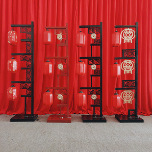 中式婚庆宫灯路引 汉唐婚礼布置 仿古发光灯笼路引 结婚通道布置