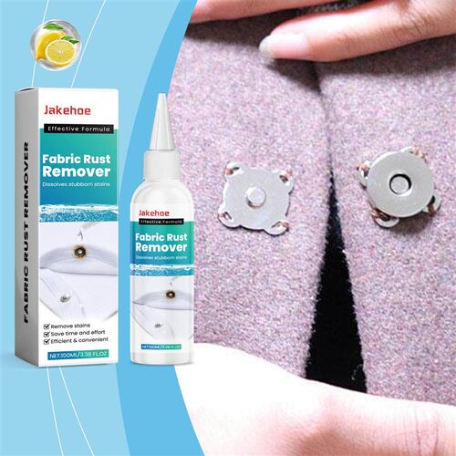 Jakehoe Fabric Rust Remover, Clothing Cleaner for Rust, Oil,
