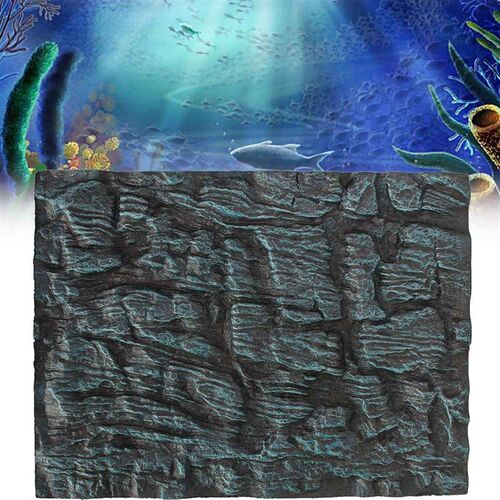 Aquarium 3D Foam Stone Rock Board Plate Reptile Fish Tank Ba