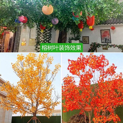 Simulation banyan leaves a plastic plastic banyan tree