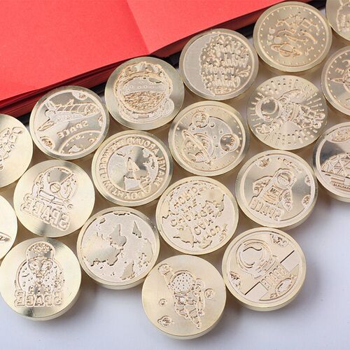 Stamp Fire lacquer seal Wax Astronaut Cosmic Starry Sky