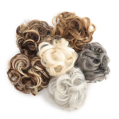 Wig Buns For Womens Chemical Fiber High Temperature Silk Bu