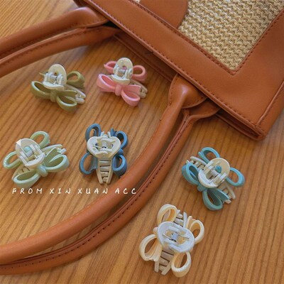 Cute Bow Hairpin Womens Side Sweet Small Grab Hair Accessor