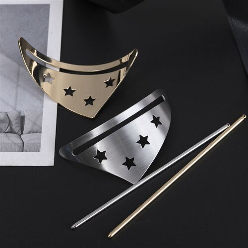 Hair s Feather Bun Cuff Leaf HairPin Set Women Unique Weddin