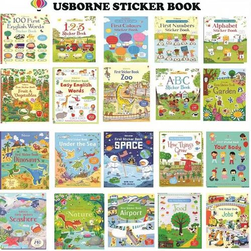 stcker book 英文贴纸书 幼儿园手工儿童场景贴贴画绘本