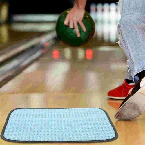 Bowling Mat Balls Cleaning Pad Blue Polyester Professional