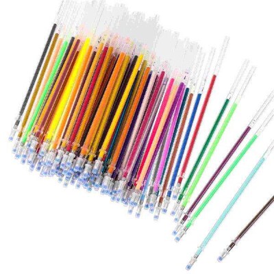 Glitter Gel Pens Colorful Refills Replacements Fluorescence