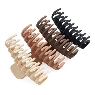 3/4PCS Hair Claw Clips 4 Inch Nonslip Large Crab Hairpins fo
