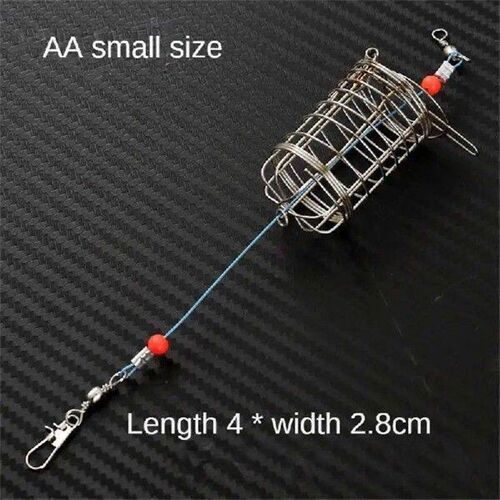 1/3/5PCS Size Fishing Feeder Stainless Steel Bait Thrower