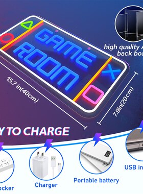 Led Game Room Neon Signs Dimmable Neon Lights for Bedroom Wa