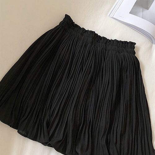 Solid Chiffon Summer Shorts Skirt Women  Fashion Korean