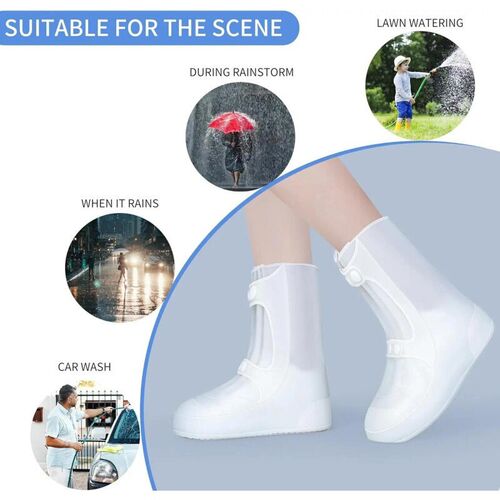 1PC Waterproof Silicone Shoe Cover High Top Rain Boots Cover