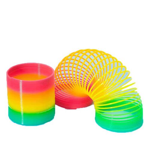 Large Magic Rainbow Coil Toy, Elastic Ring for Children and