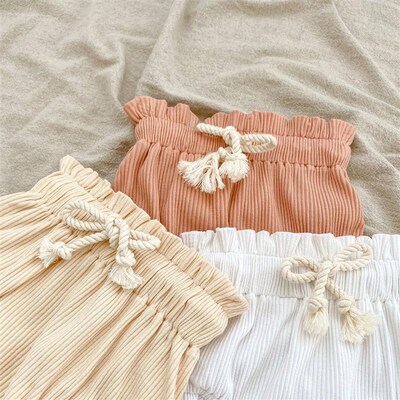 Summer Baby Girls Clothes Set Infant Ruffle Bodysuit Top PP