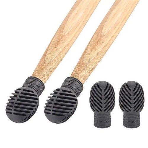 2Pcs Silicone Drumstick Practice Tips Silent Mute Drum