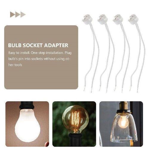 20pcs Lamp Holder Replacement Wire Bulb Base Socket Adapter