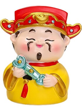 福星高照月老小神仙办公工位客厅玄关桌面装饰品卡通治愈系小摆件