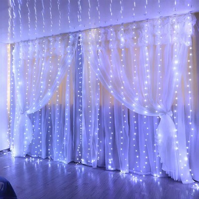 3M LED Christmas Lights Fairy String Lights Curtain Garland