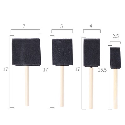 Painting sponge seal brush wooden handle round mushroom spon