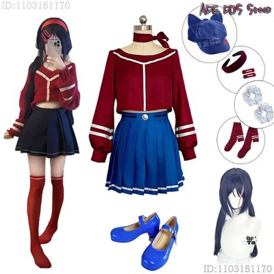 MiSide Crazy Mita Cosplay Game Cosplay Costume Wig RolePlay