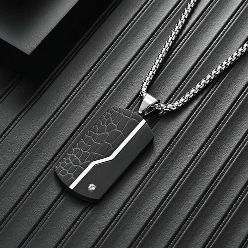 Mens fashion stainless steel room light sand black pendant