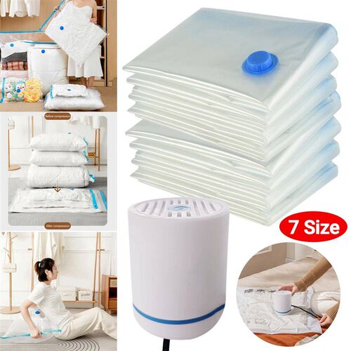 7 Size Reuable Vacuum Bag Electric Pump or Vacuum Compreion