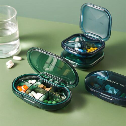 Pill Box Holder Weekly Medicine Storage Organizer Container