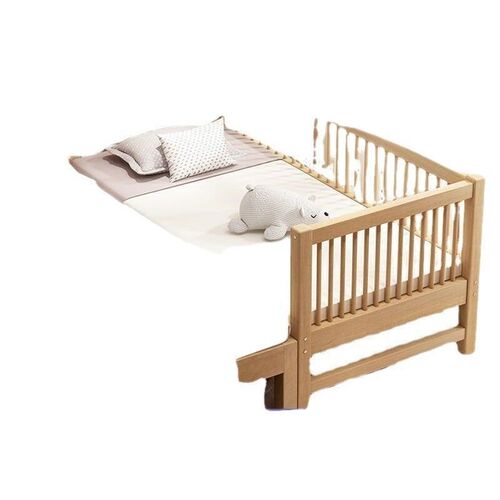 Solid wood childrens bed splice bed crib splice queen bed a