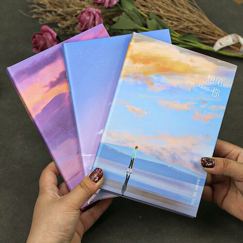 Full Color Page Notebook Beautiful Cute Diary 112 Sheets