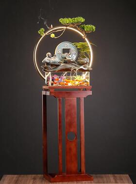 地流水生财家喷泉室内客厅SSZ阳台花园庭鱼池别墅院造景景观居落